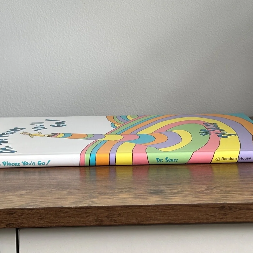 Dr. Seuss OH, THE PLACES YOU'LL GO! Hardcover Book Vintage 1990 & Dust Jacket
